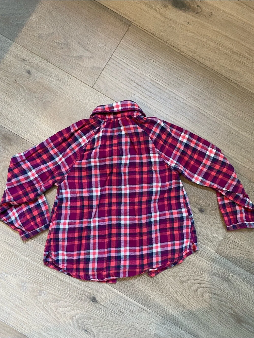 OshKosh B'gosh Red & Pink Plaid Button-Down Shirt